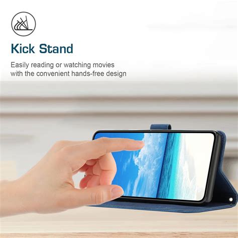 For Infinix Hot 12 Play Skin Feel Heart Pattern Leather Phone Case Blue Alexnld