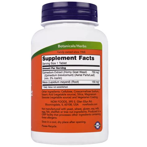 Horny Goat Weed Extrakt Epimedium Škornice 750 mg 150 mg Maca 90