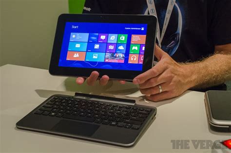 Dell Xps Tablet And Keyboard Dock Hands On Pictures The Verge