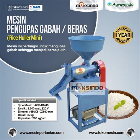 Pengupas Gabah Jadi Beras RM80 Agrowindo Agrowindo