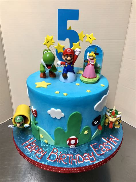 Super Mario Bros 5th Birthday Cake