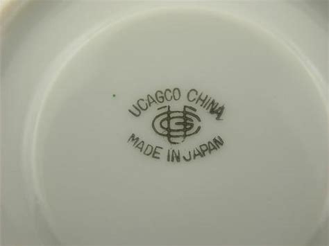 Vintage Ucagco China Made Japan Small Tea Cup Saucer Landscape Home