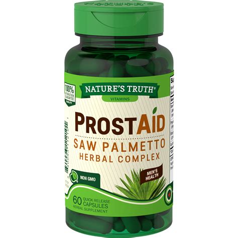 Natures Truth Prostaid 60 Capsules Prostate Health Supplement For Men Saw Palmetto Herbal