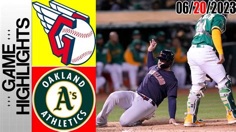 Cleveland Guardians Vs Oakland Athletics Full Highlights Mlb To Day