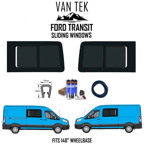 Ford Transit Driver Side Rear Cargo Door Window Van Tek