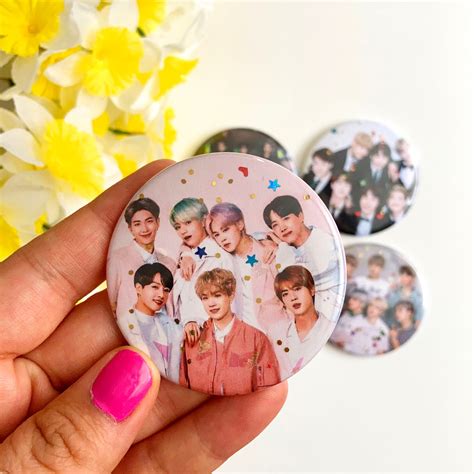 Bts Merch Kpop Pins Bts Pins Bangtan Boys Kpop Pinback Etsy