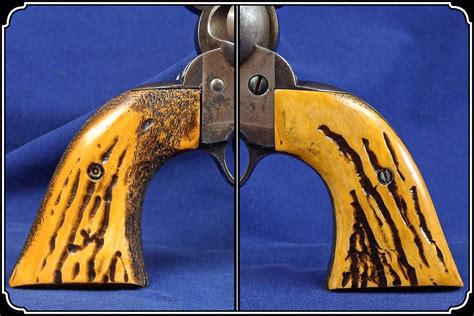 Stag Jigged Elk Horn Grips Colt Saa 1st Gen