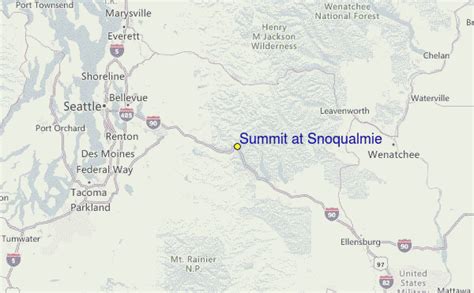 Snoqualmie Pass Central Map