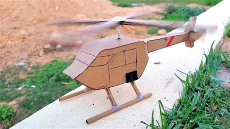 Making A Helicopter Dc Motor With Cardboard Helicopter Sdoksdom Diy