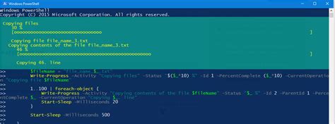 PowerShell Using The Progress Bar