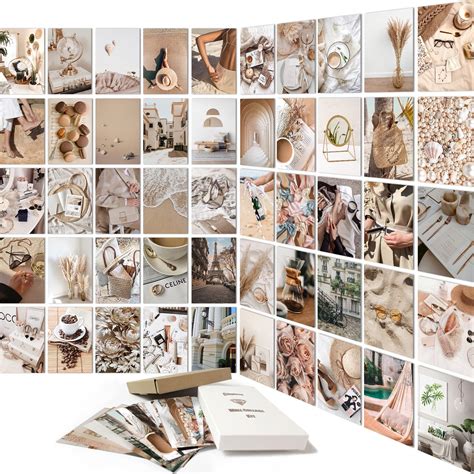 Buy Beige Teen Girl Wall Collage Kit Aesthetic Pictures Fashion