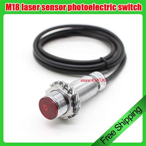 M18 Laser Sensor Photoelectric Switch Diffuse Reflection Infrared