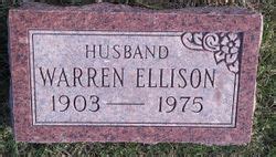 Warren Ellison M Morial Find A Grave