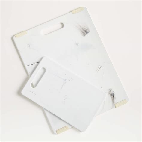 Jelli Reversible White Marble Cutting Boards Crate And Barrel Canada