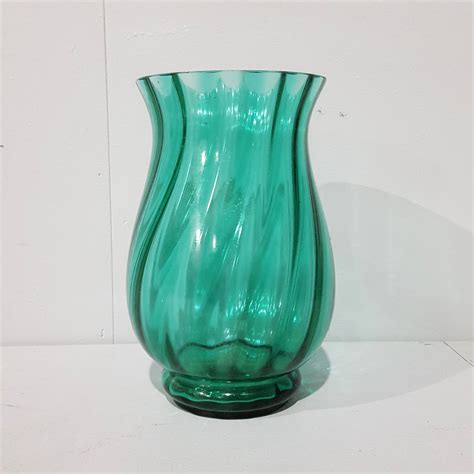 Vintage Green Glass Vase Tramps Prop Hire