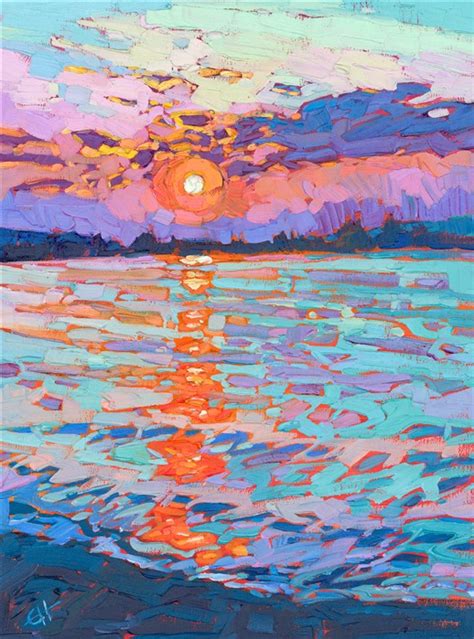 Reflected Light Contemporary Impressionism Paintings By Erin Hanson