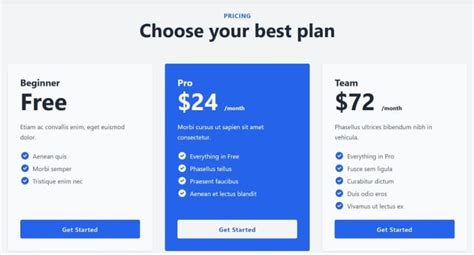 8 Best React Pricing Tables You Can Add To Your Site The Ultimate List