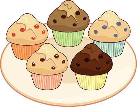 Chocolate Chip Muffin Illustrations Royalty Free Vector Graphics