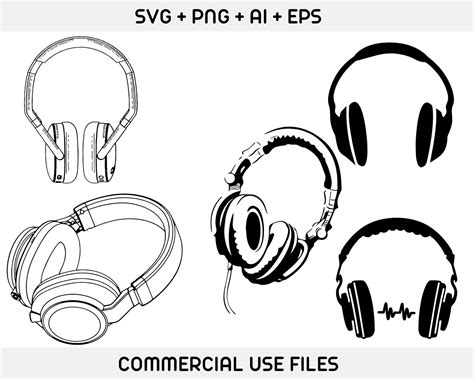 Headphone Svg Headset Svg Dj Svg Music Svgheadphones Etsy