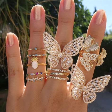 Monarch Ring Butterfly Ring Etsy Butterfly Ring Girly Jewelry