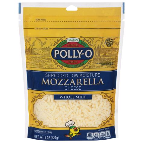 Polly O Whole Milk Mozzarella Cheese Off