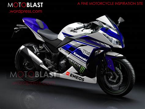 Modif Striping Kawasaki Ninja 250r FI Yamaha Motogp 2 MOTOBLAST