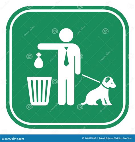 Clean Up after Your Dog Sign Stock Vector - Illustration of dogs ...