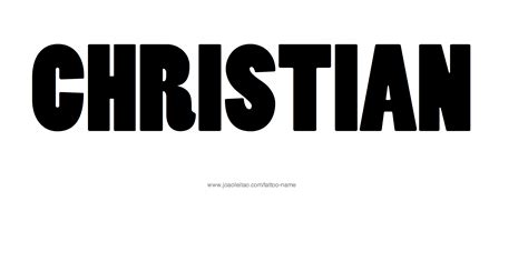 Christian Name Tattoo Designs