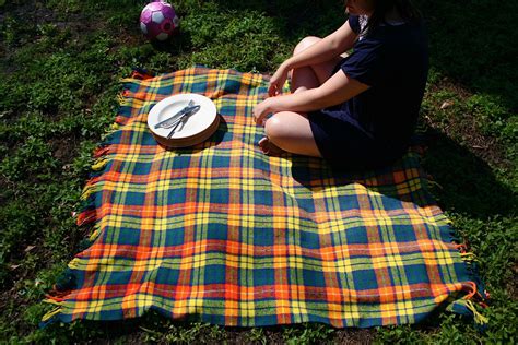 Vintage Plaid Picnic Blanket / Tablecloth by createjacksonville