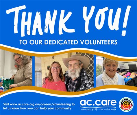 Volunteers Vital In Work Of Ac Care Ac Care