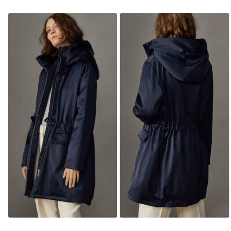 L MASSIMO DUTTI Women Parka With Bow Belt Women S Fashion Coats