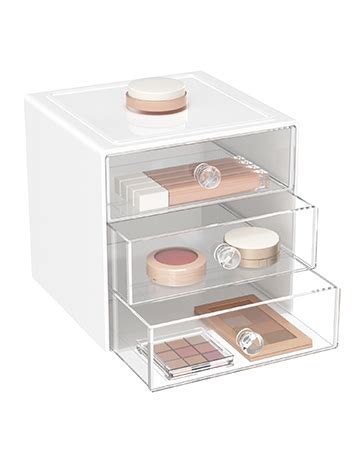 Amazon HBlife Makeup Organizer 3 Pieces Acrylic Cosmetic Storage