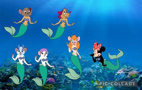 Disney Mice As Mermaids By Christhemerfolkguy On Deviantart