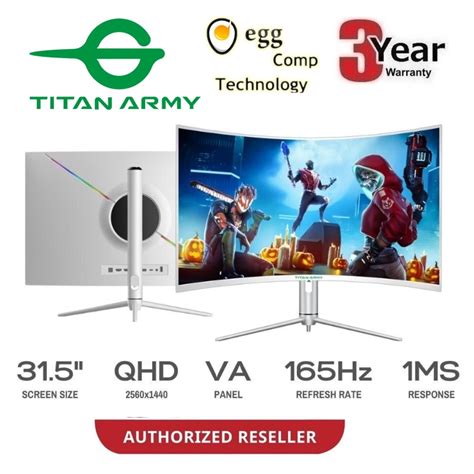 Titan Army A Qg Qhd Curved Hz Ms Va Panel Gaming Monitor