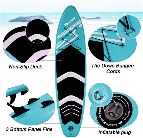 Купить Доска paddleboard FBSPORT 10 6ft Surfboard Inflatable SUP Stand