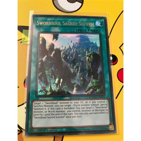 Yugiohtcguk Thẻ Bài Swordsoul Sacred Summit Mama En042 Ultra Rare 1st Edition Shopee