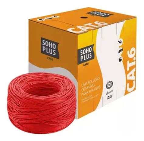 Cabo De Rede Patch Cord Furukawa Sohoplus Cat Vermelho M Frete Gr Tis