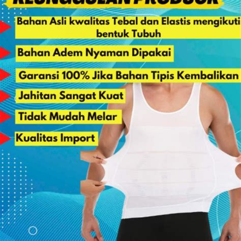 Jual Ekh Korset Pria Baju Pelangsing Slim N Lift Body Shaping GI16B