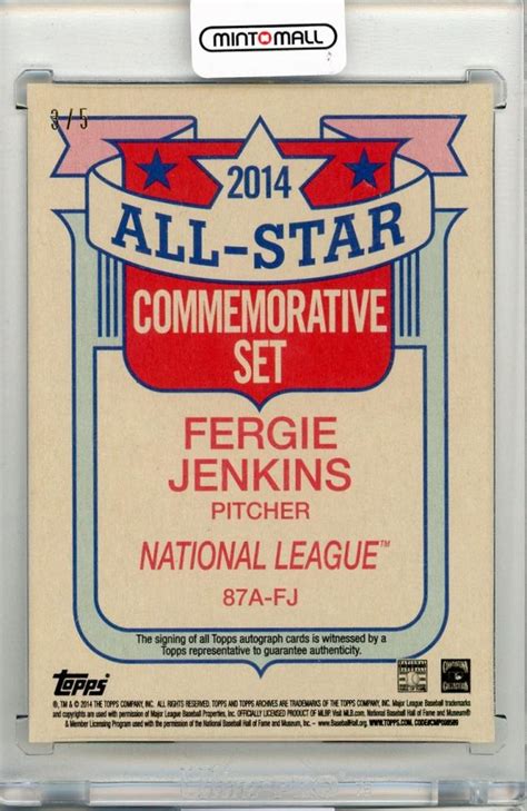 Mint Topps Archives All Stars Autographs