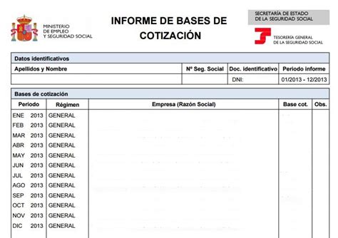 Cómo conseguir tu Informe de Bases de Cotización en un minuto