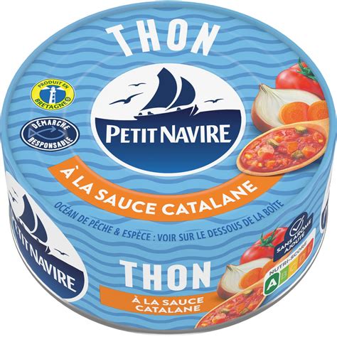 Thon sauce catalane PETIT NAVIRE la boite de 140g à Prix Carrefour