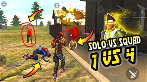 Solo Vs Squad In Scope Headshot Free Fire Superstar Gaming Youtube