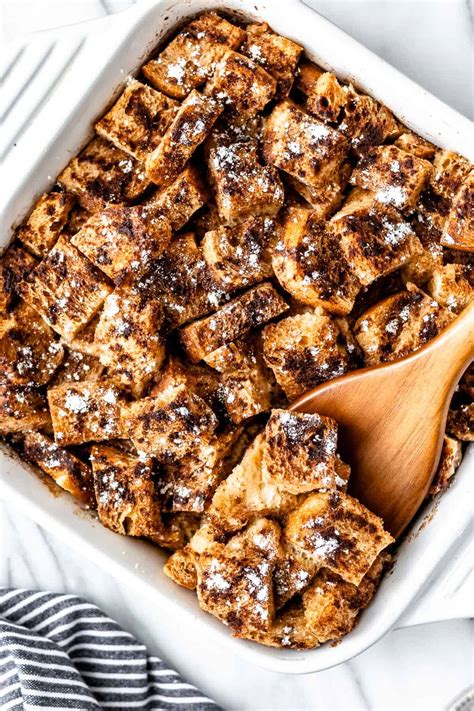 French Toast Casserole With Cinnamon And Vanilla Delicious Little Bites