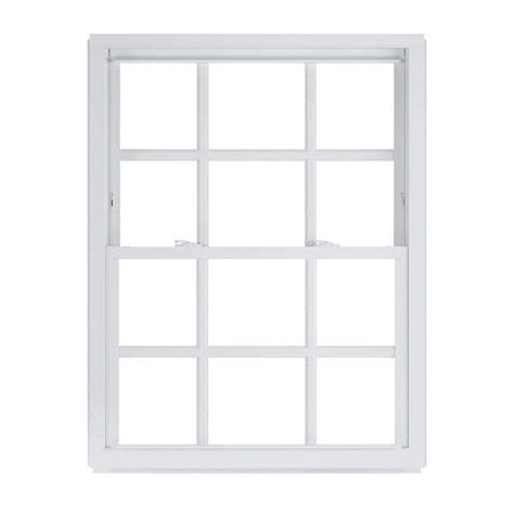 American Craftsman 3575 In X 3725 In 50 Series Low E Argon Glass Double Hung White Vinyl