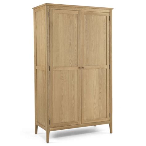 Courbet Wooden Double Door Wardrobe In Light Solid Oak Imperial Furniture