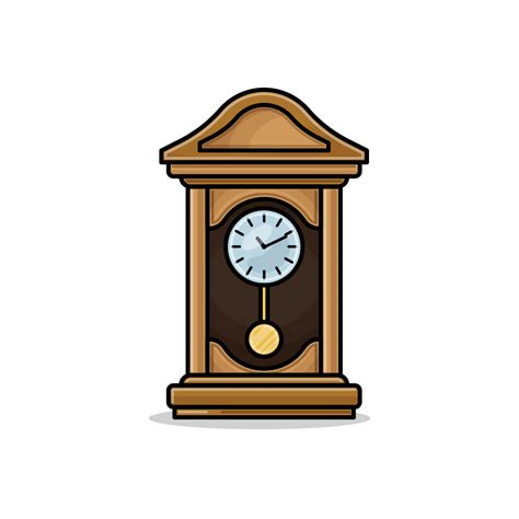 Pendulum Clock Royalty Free Stock SVG Vector and Clip Art