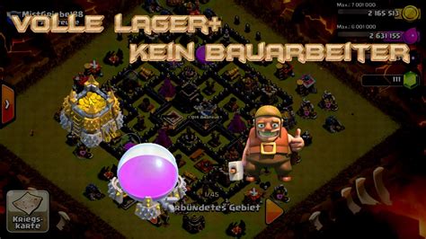 Lets Play Clash Of Clans 47 Volle Lager Kein Bauarbeiter HD GER