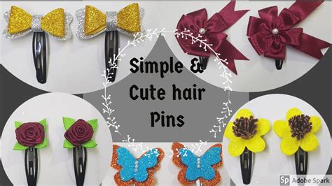 Diy Hair Pins 5 Simple And Easy Hair Pins Tutorial Hair Pins For