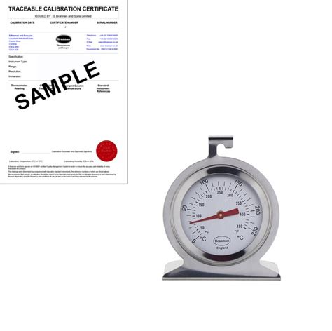 Brannan Dial Oven Thermometer With Point Traceable Calibration