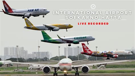 Live Recorded Situasi Runway Pesawat Take Off Landing Di